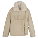 Coat / Ecru - Leather