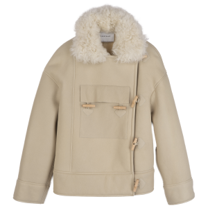 Coat / Ecru - Leather