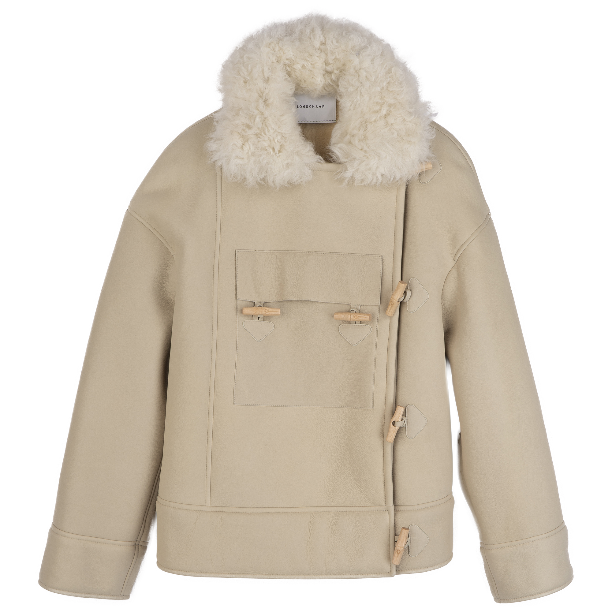 Coat / Ecru - Leather