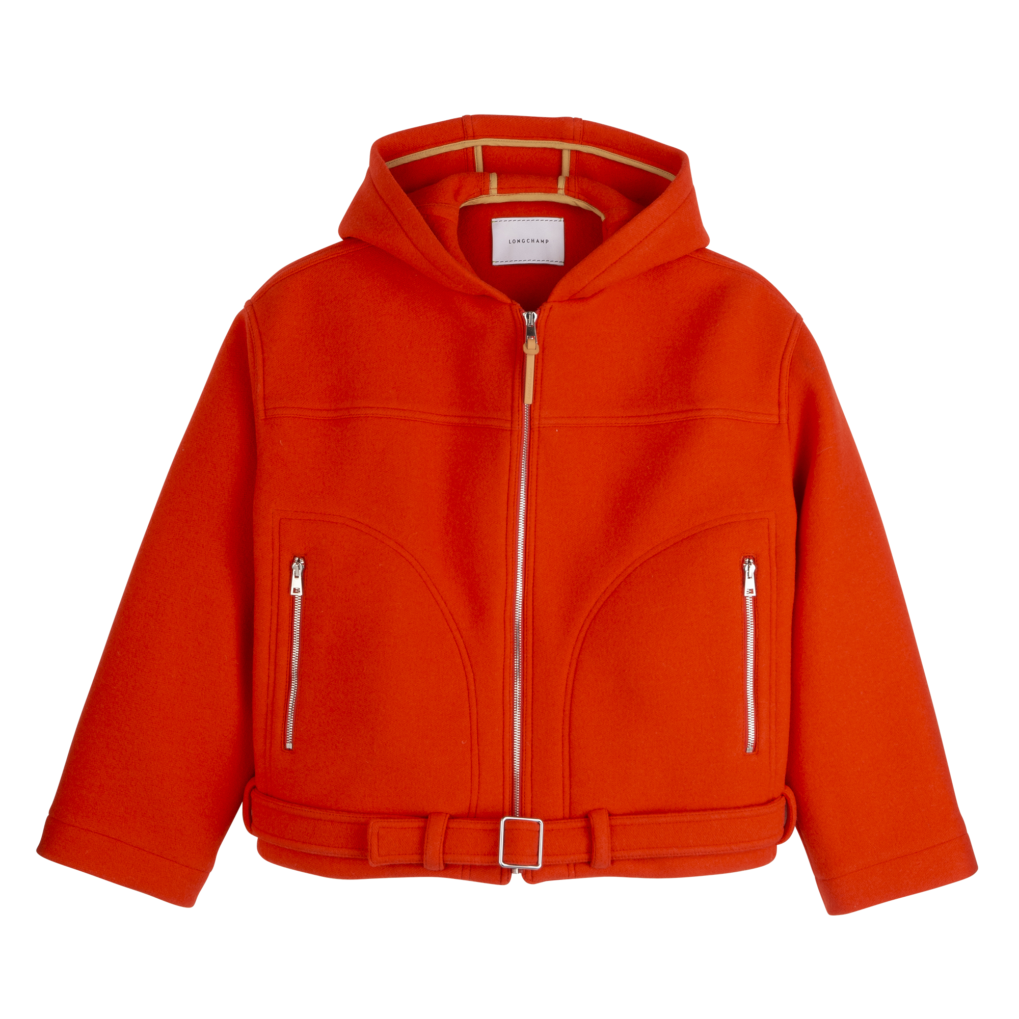 Jacket / Red - Wool broadcloth