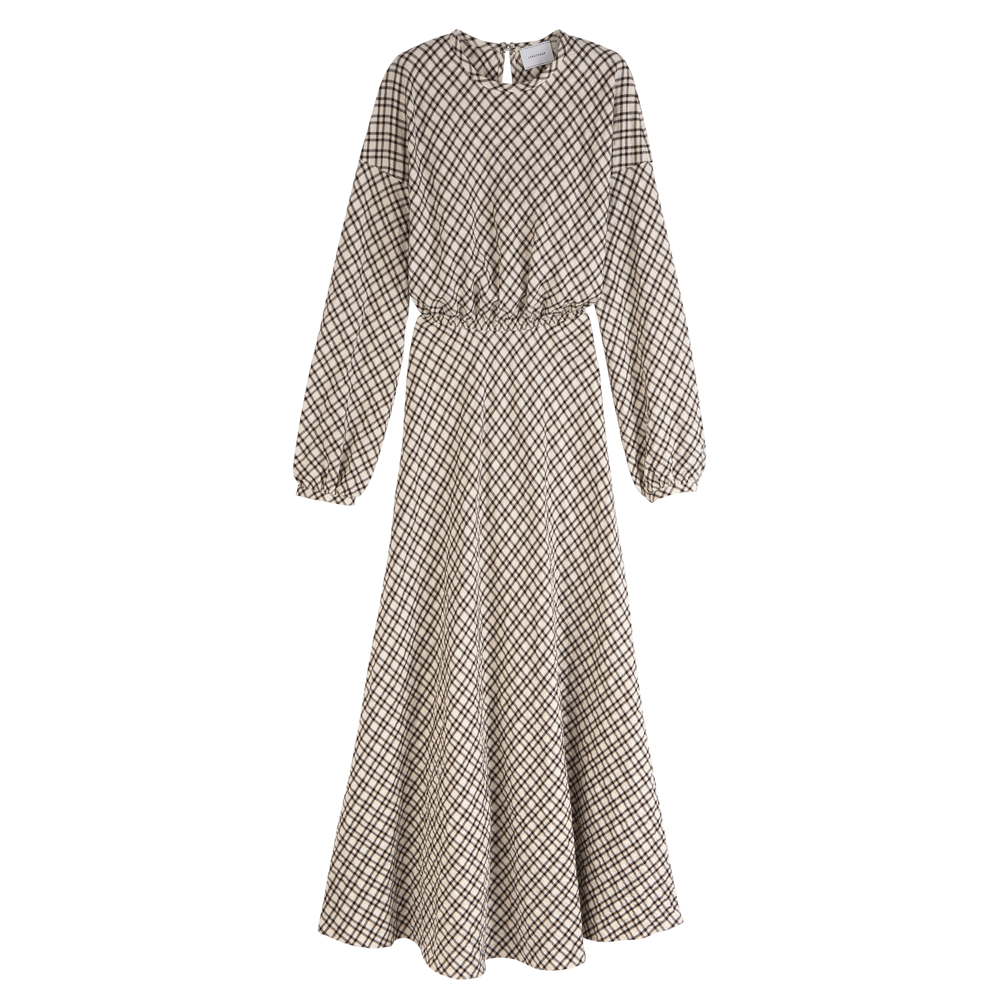 Dress / Ecru - Jacquard cotton
