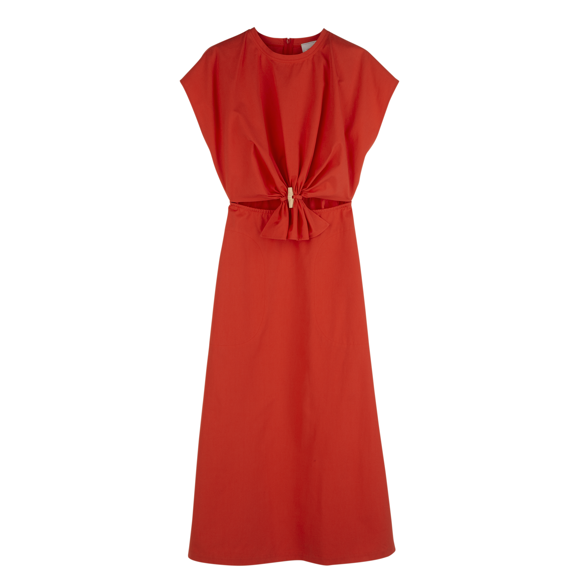 Dress / Red - Popelin