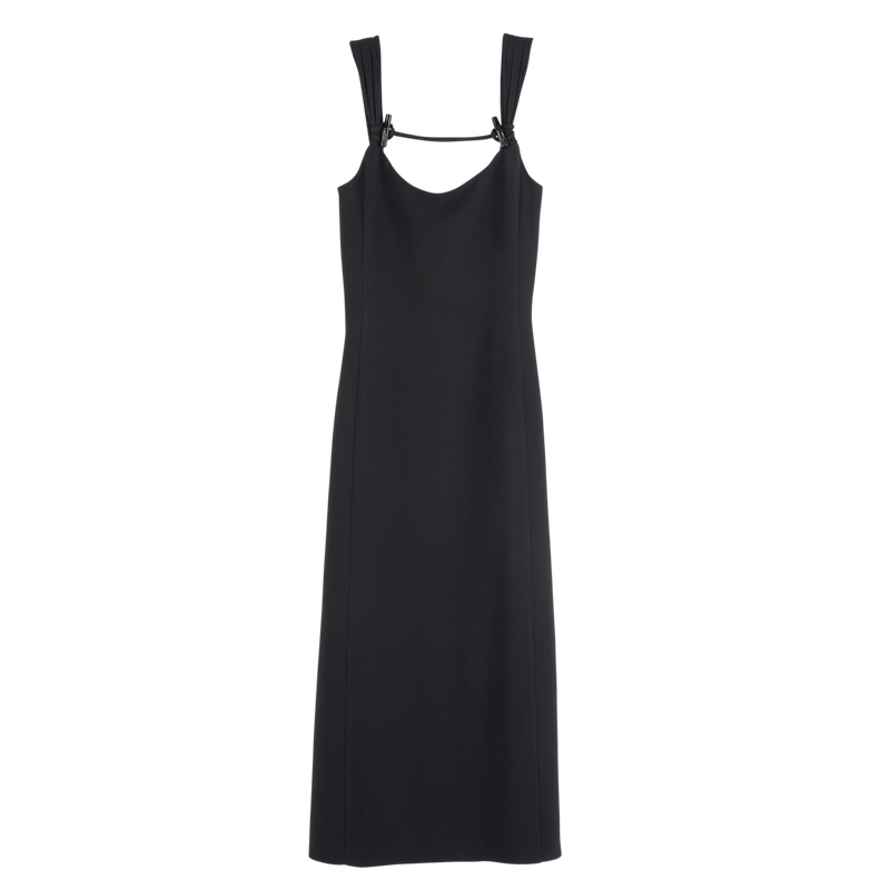 Long dress / Black - Crepe - Image 6