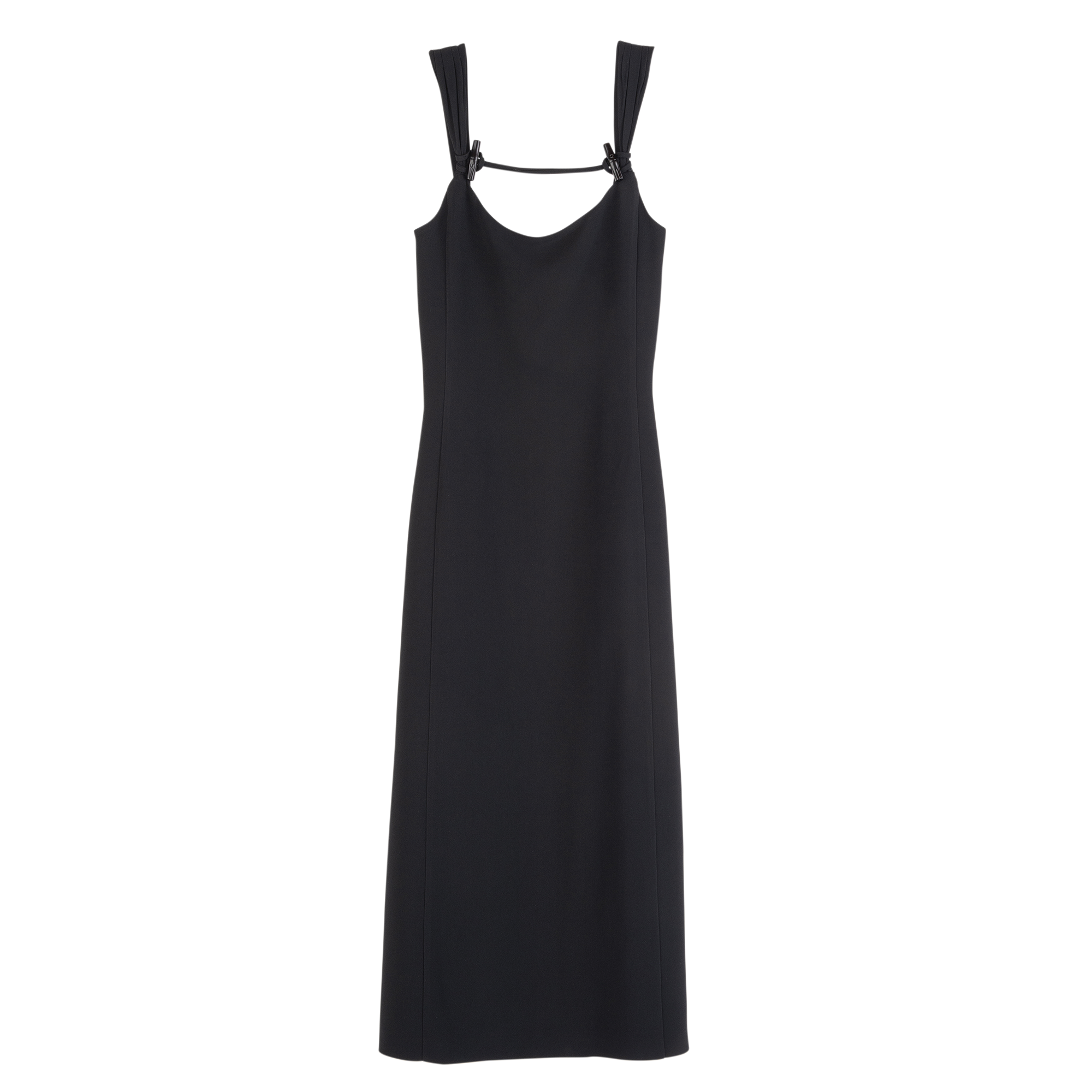 Long dress / Black - Crepe