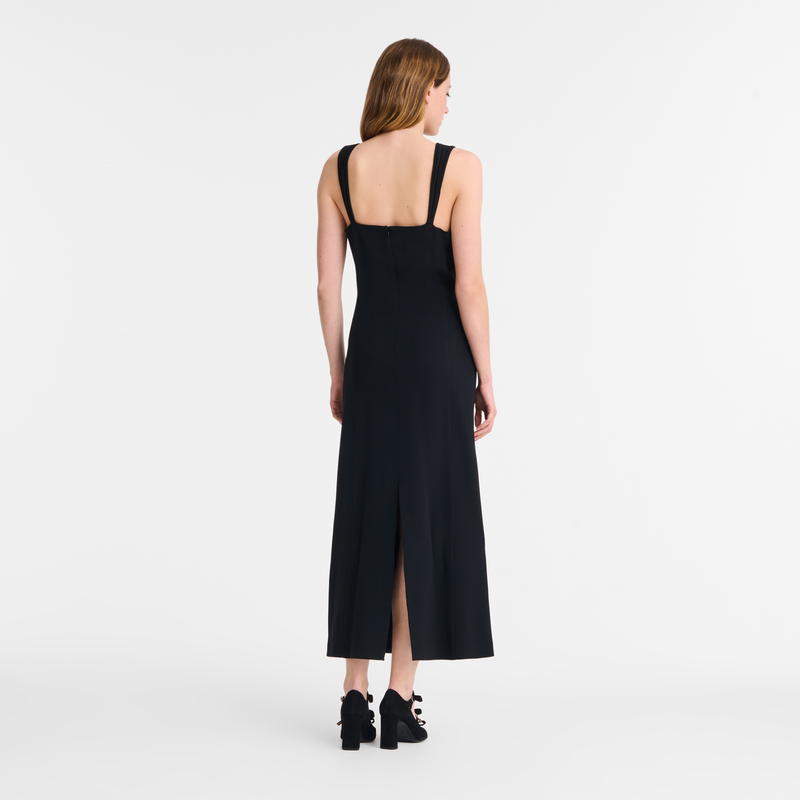 Long dress / Black - Crepe - Image 9