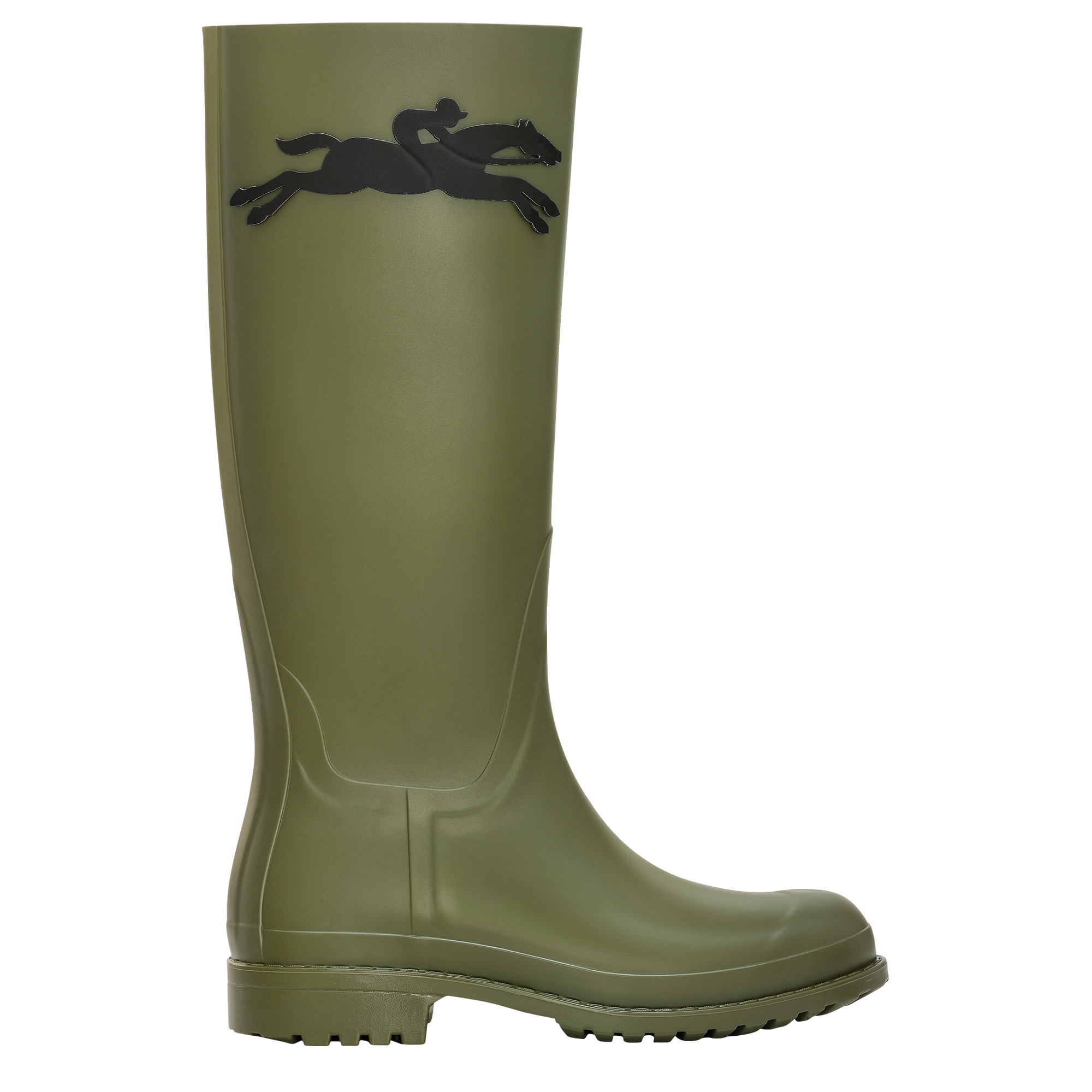 Cheval Longchamp Flat boots / Khaki - PVC