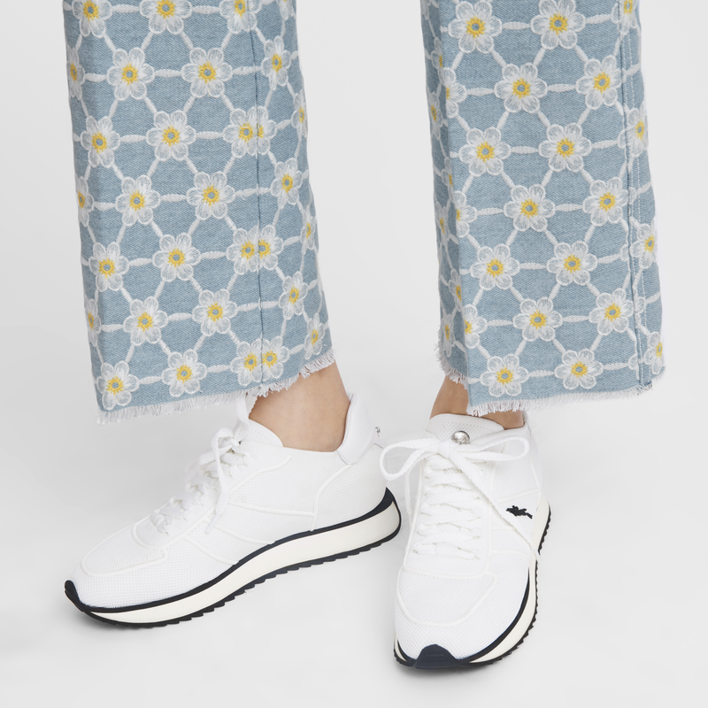 Le Pliage Collection Sneakers / Ecru - Leather - Image 13