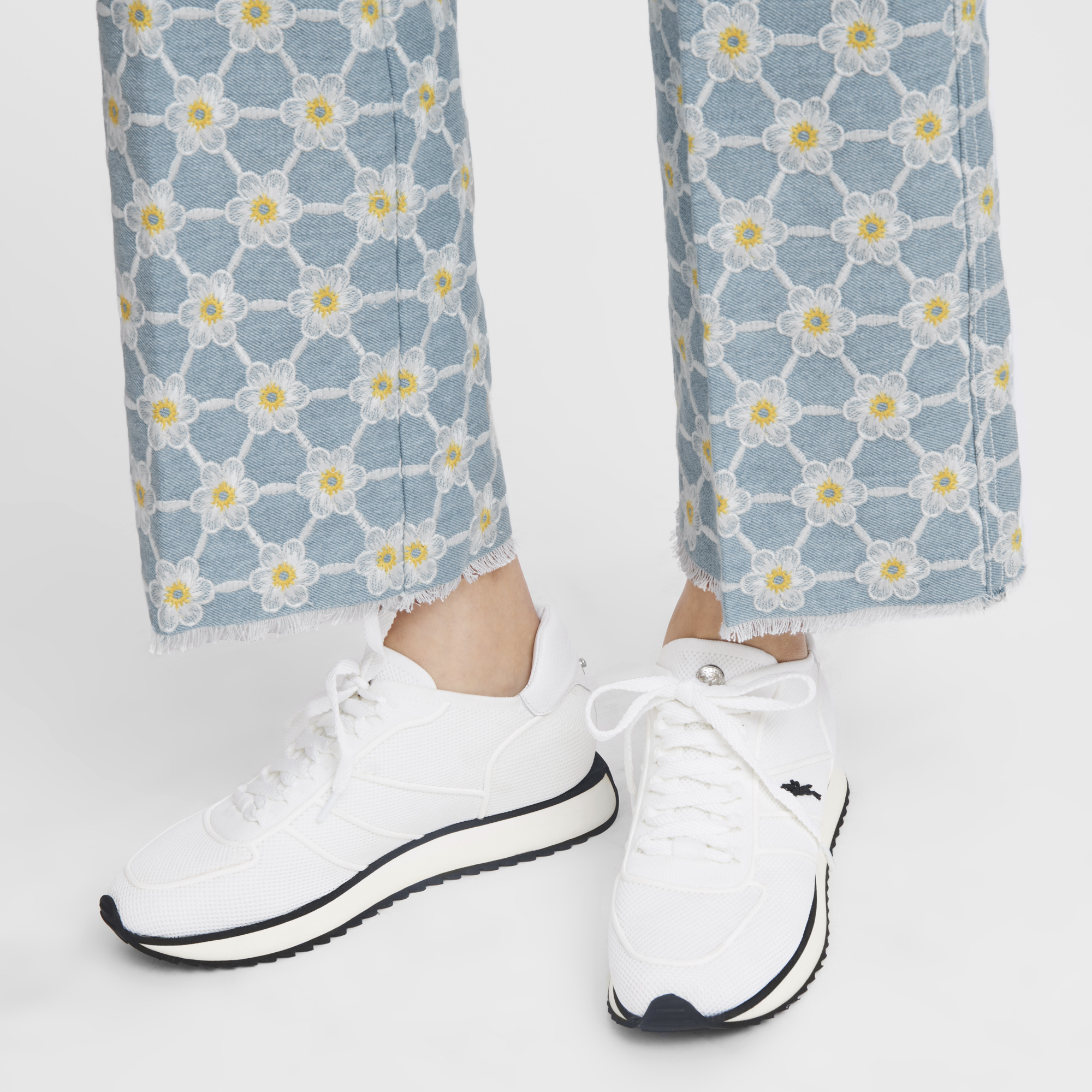 Le Pliage Collection Sneakers / Ecru - Leather - Image 7