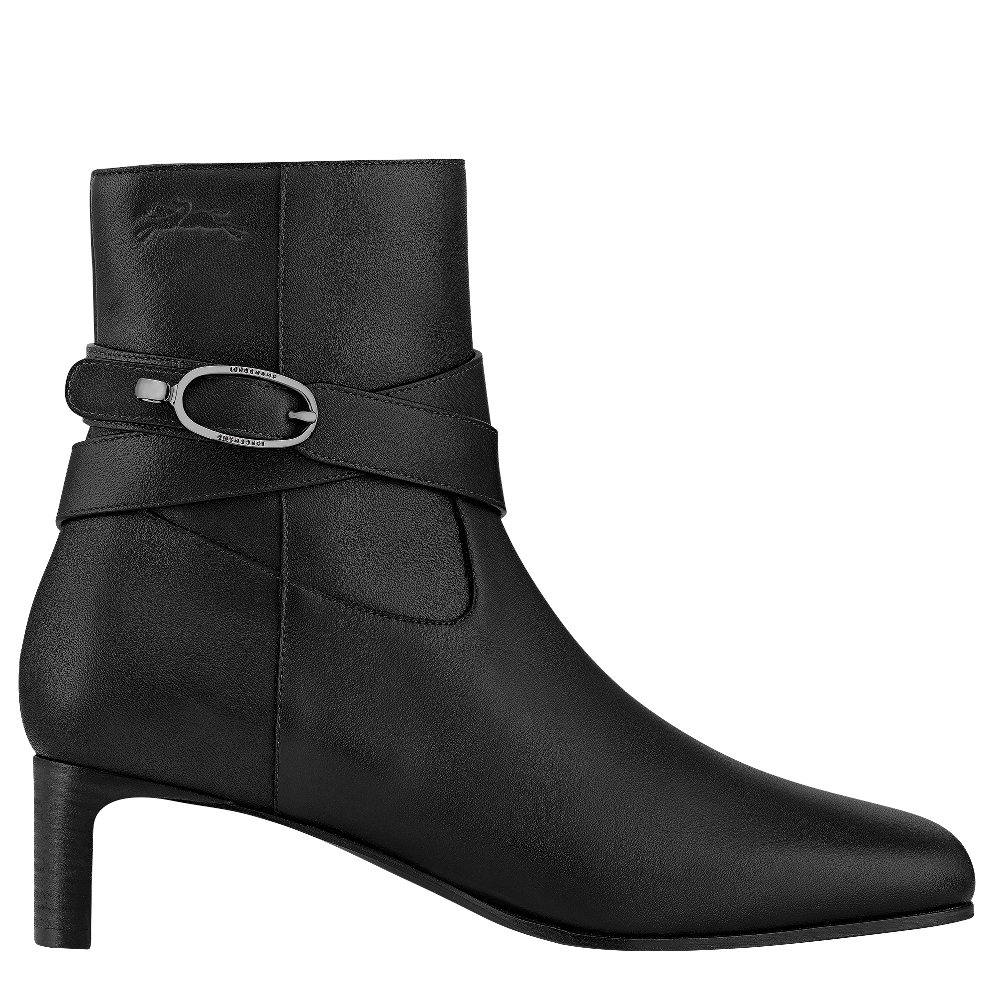 La Cavalière Heeled booties / Black - Leather