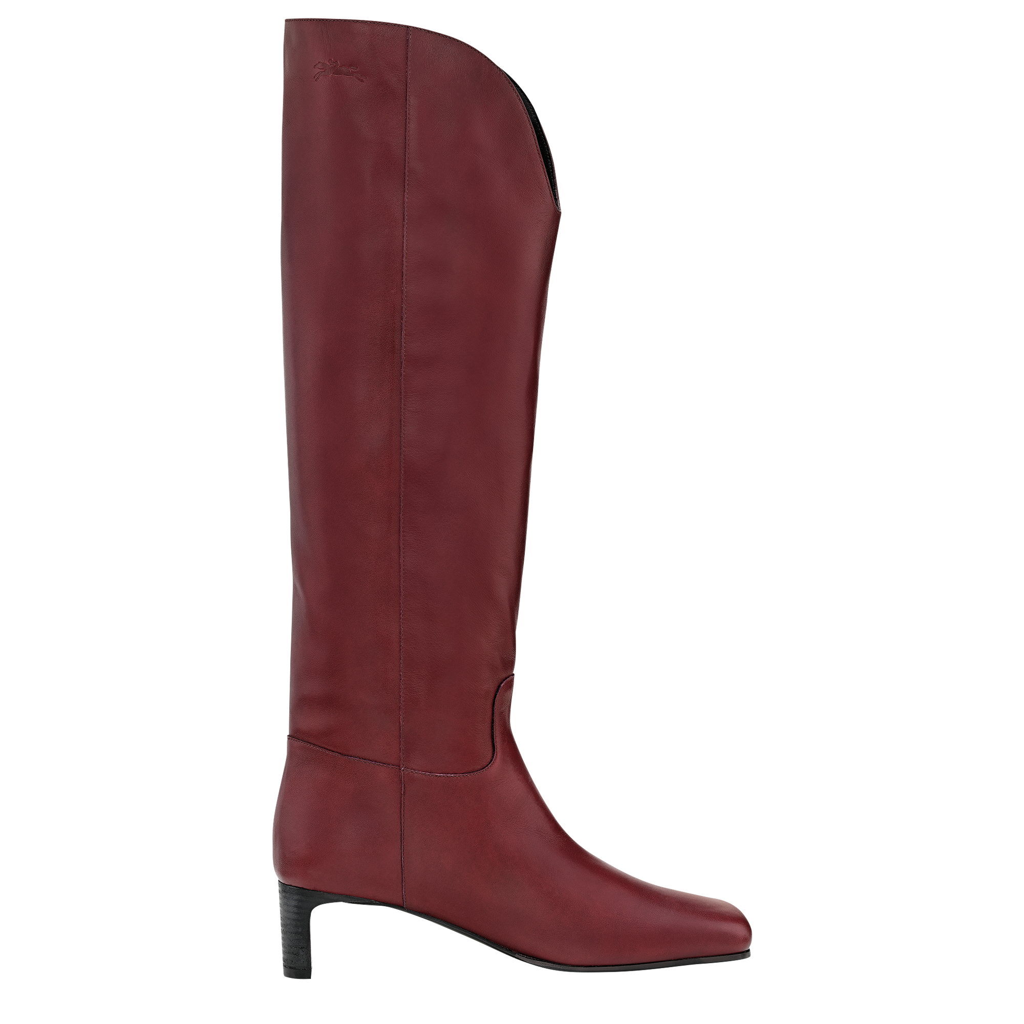 La Cavalière Heel boots / Pomegranate - Leather