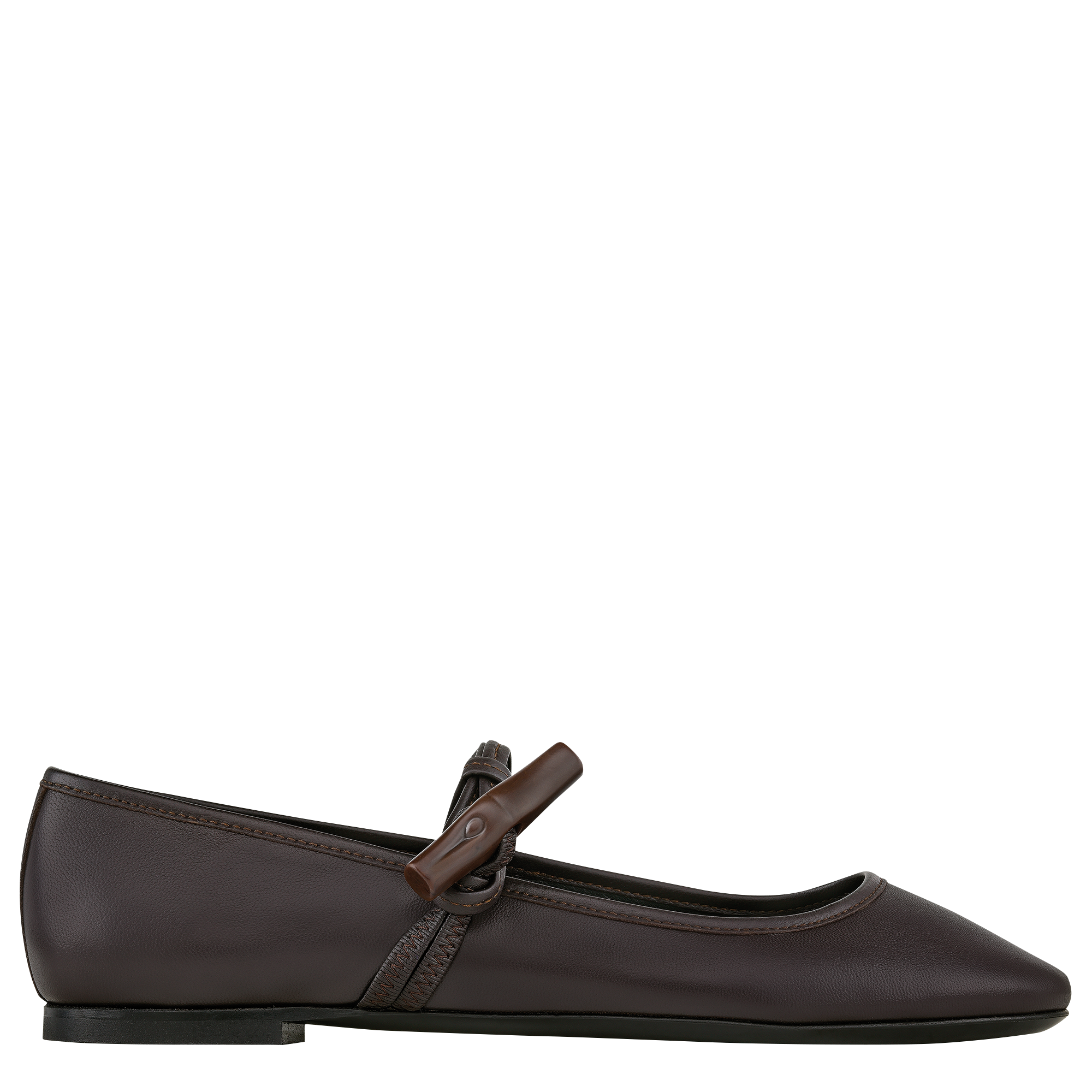 Roseau Ballerinas / Ebony - Leather