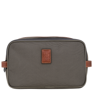 Boxford Toiletry case / Brown - Recycled canvas