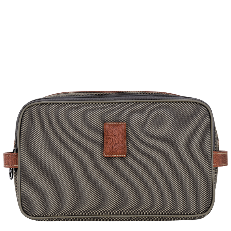 Boxford Toiletry case / Brown - Recycled canvas - Image 14