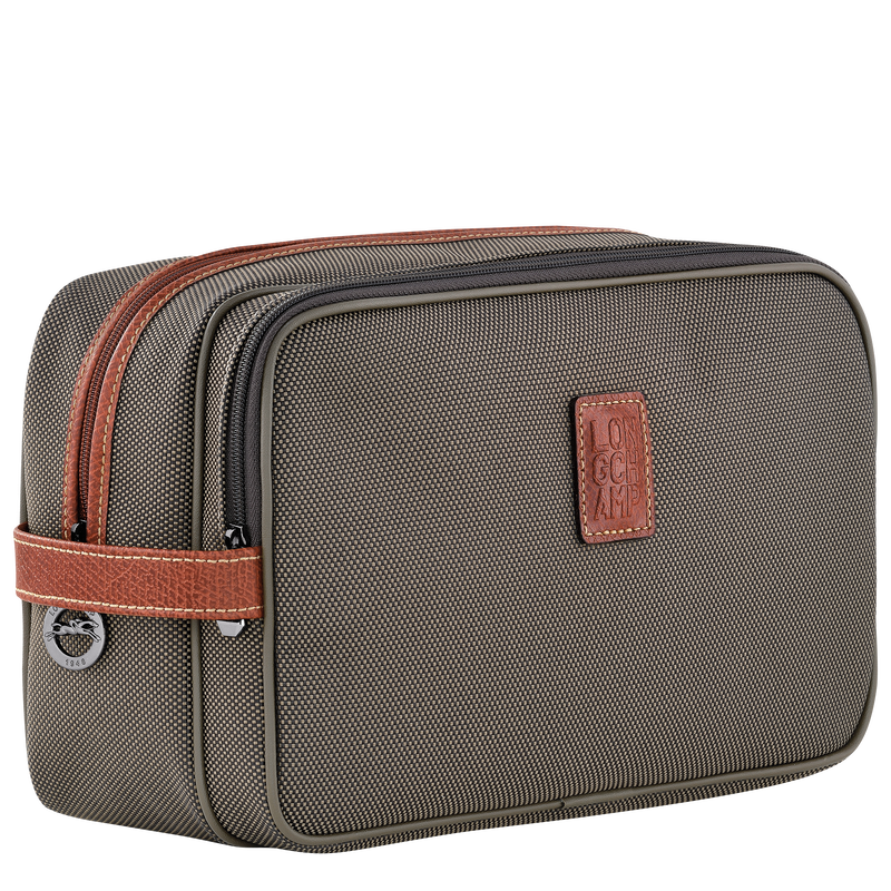 Boxford Toiletry case / Brown - Recycled canvas - Image 13