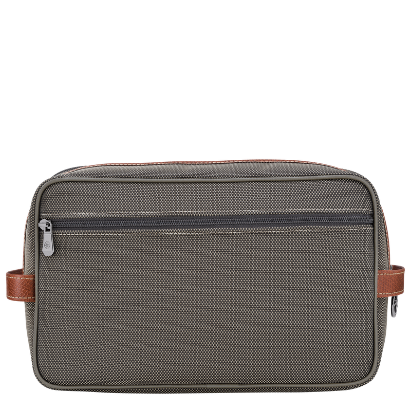 Boxford Toiletry case / Brown - Recycled canvas - Image 16