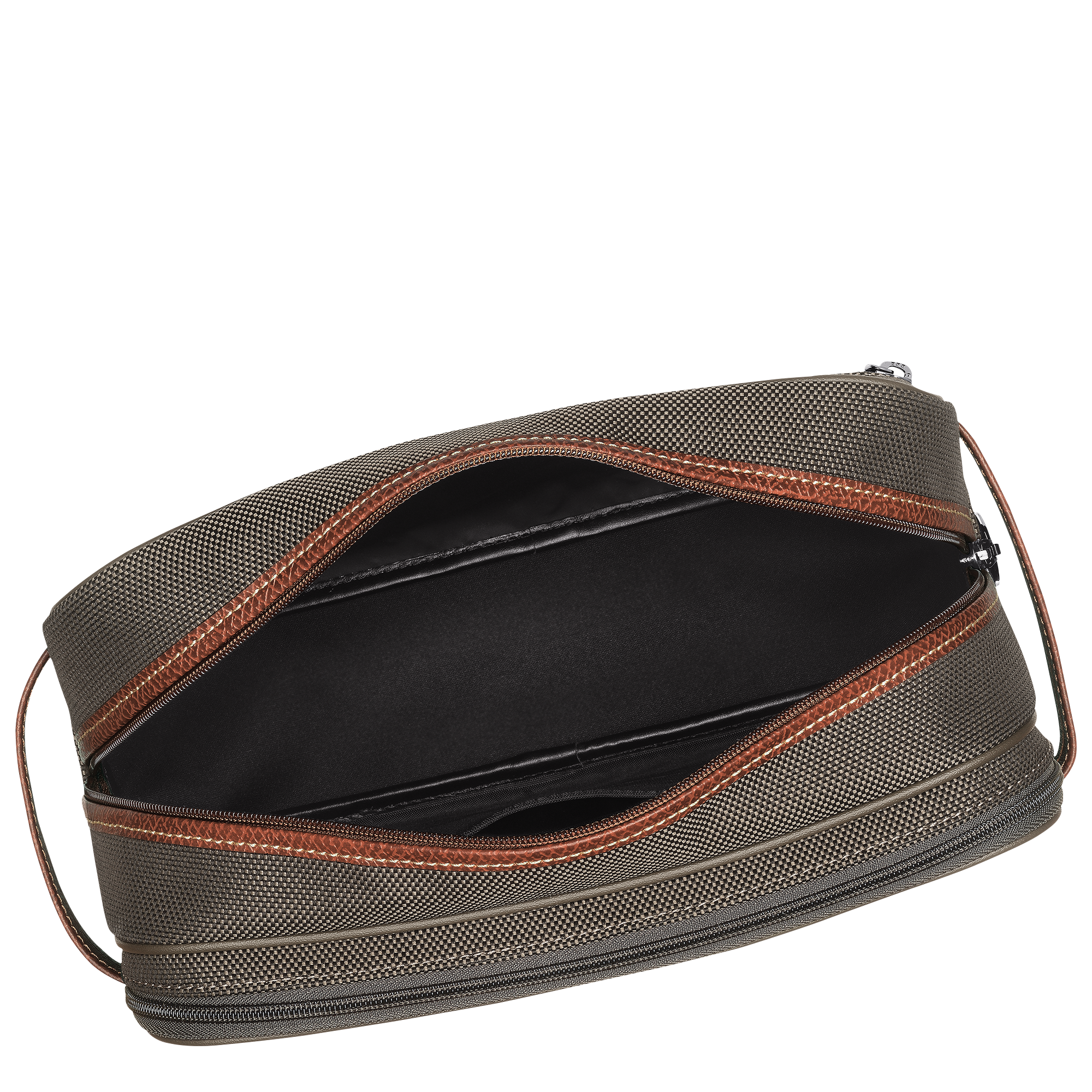 Boxford Toiletry case / Brown - Recycled canvas - Image 4