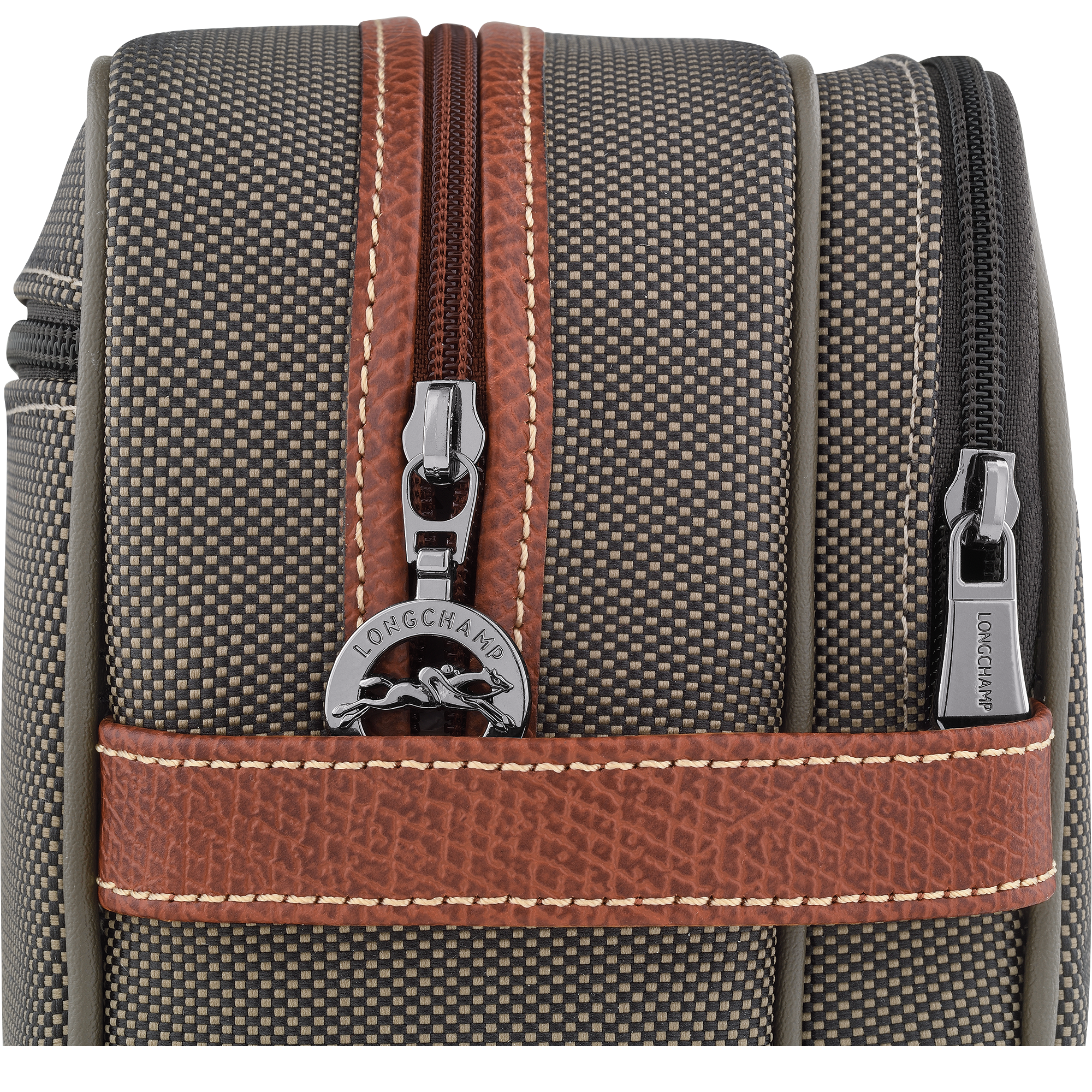 Boxford Toiletry case / Brown - Recycled canvas - Image 5