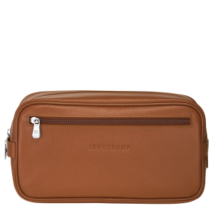 Le Foulonné Toiletry case / Caramel - Leather