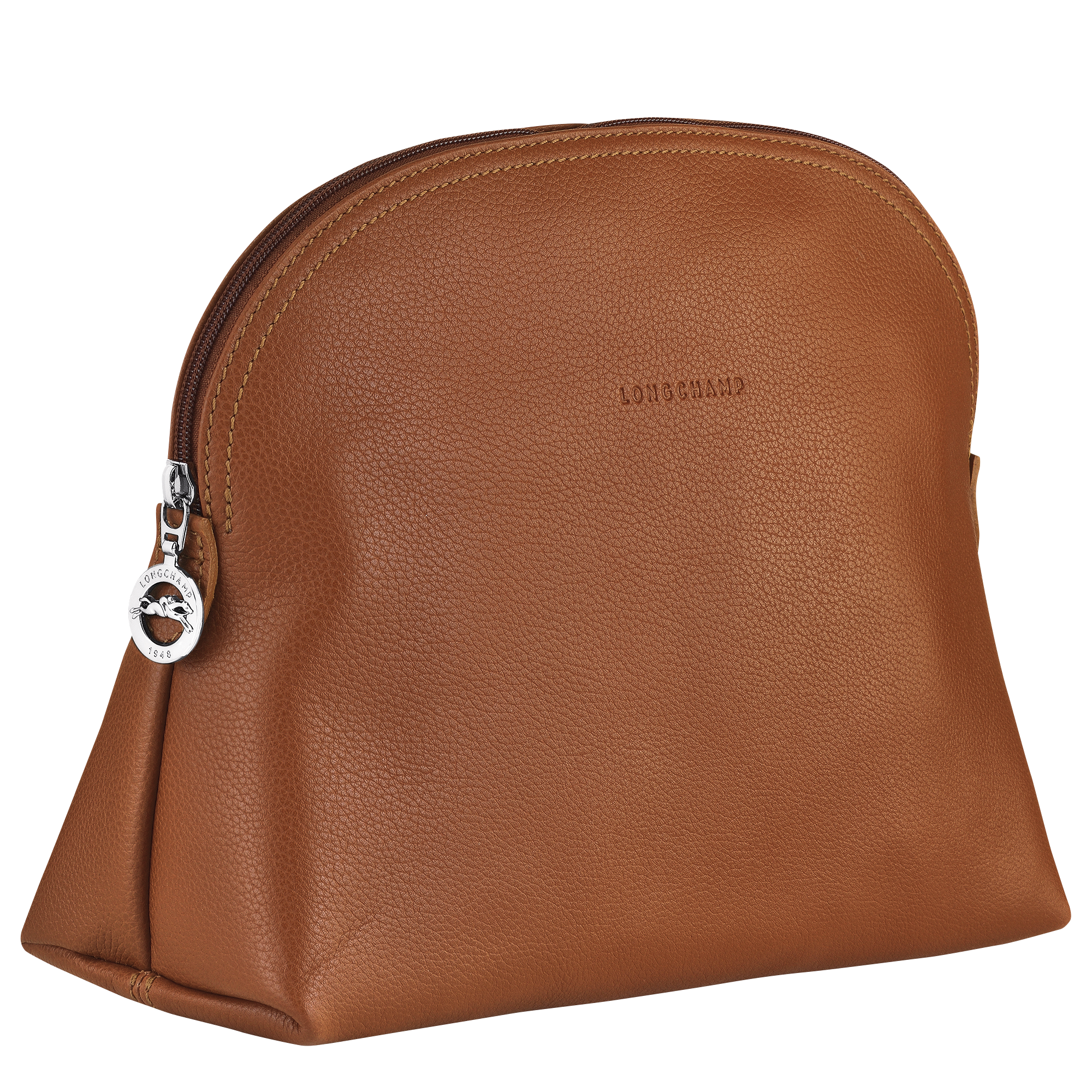 Le Foulonné Toiletry case / Caramel - Leather - Image 2