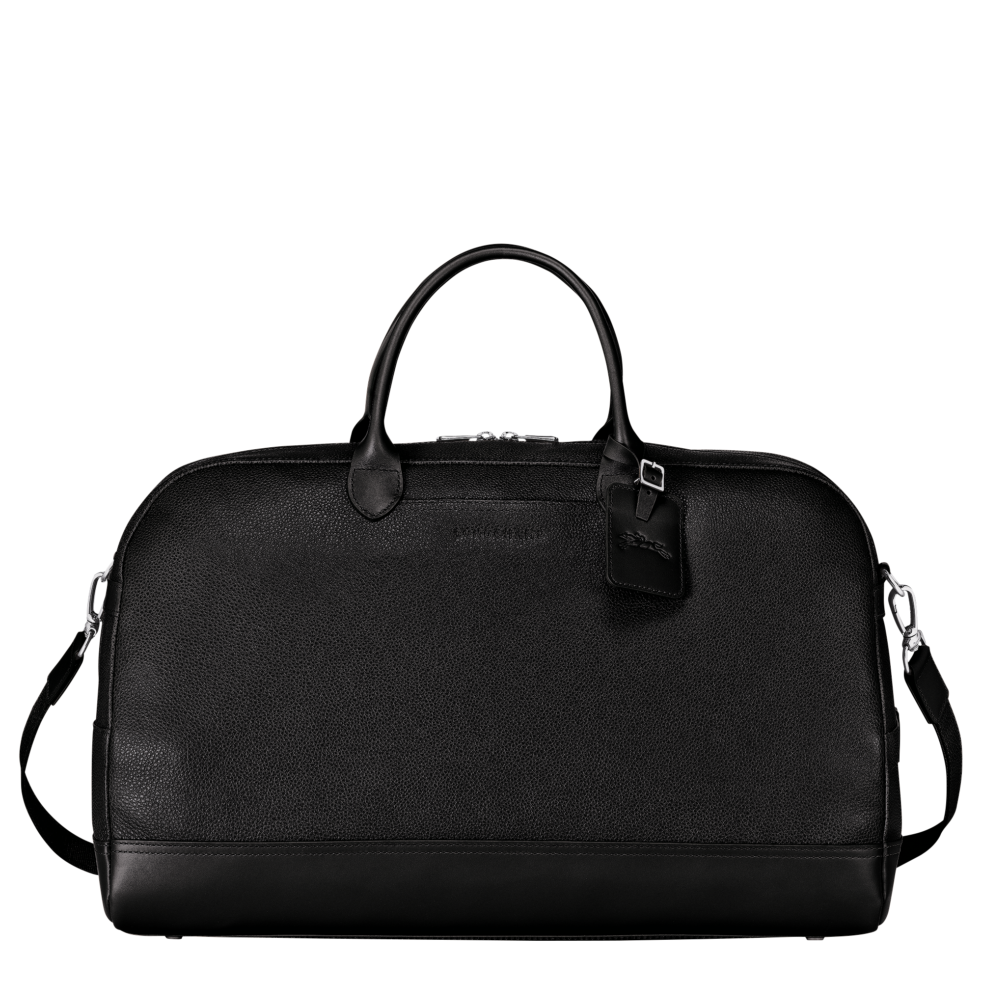 Le Foulonné L Travel bag / Black - Leather