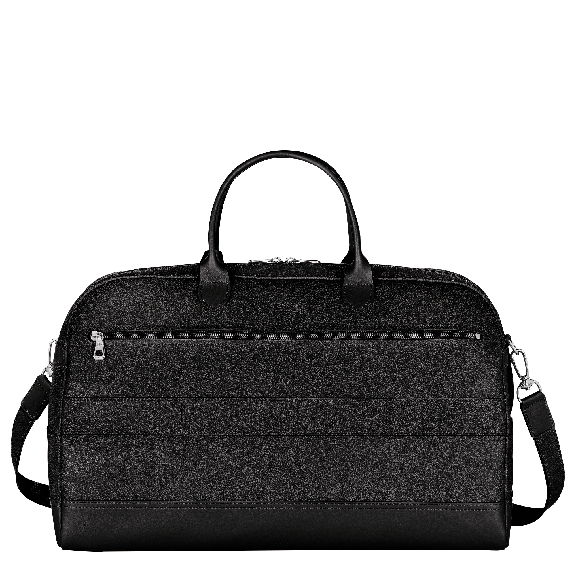 Le Foulonné L Travel bag / Black - Leather - Image 4