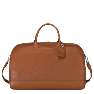 Le Foulonné L Travel bag / Caramel - Leather