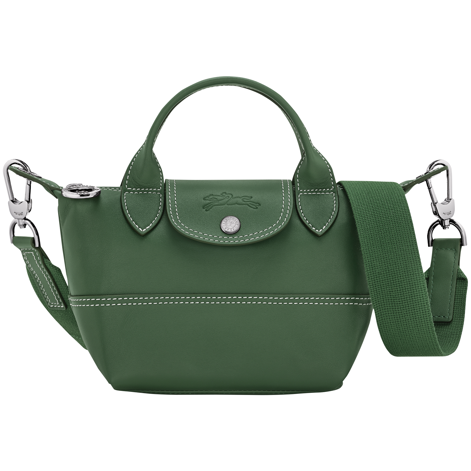 Le Pliage Xtra XS Handbag / British Green - Leather