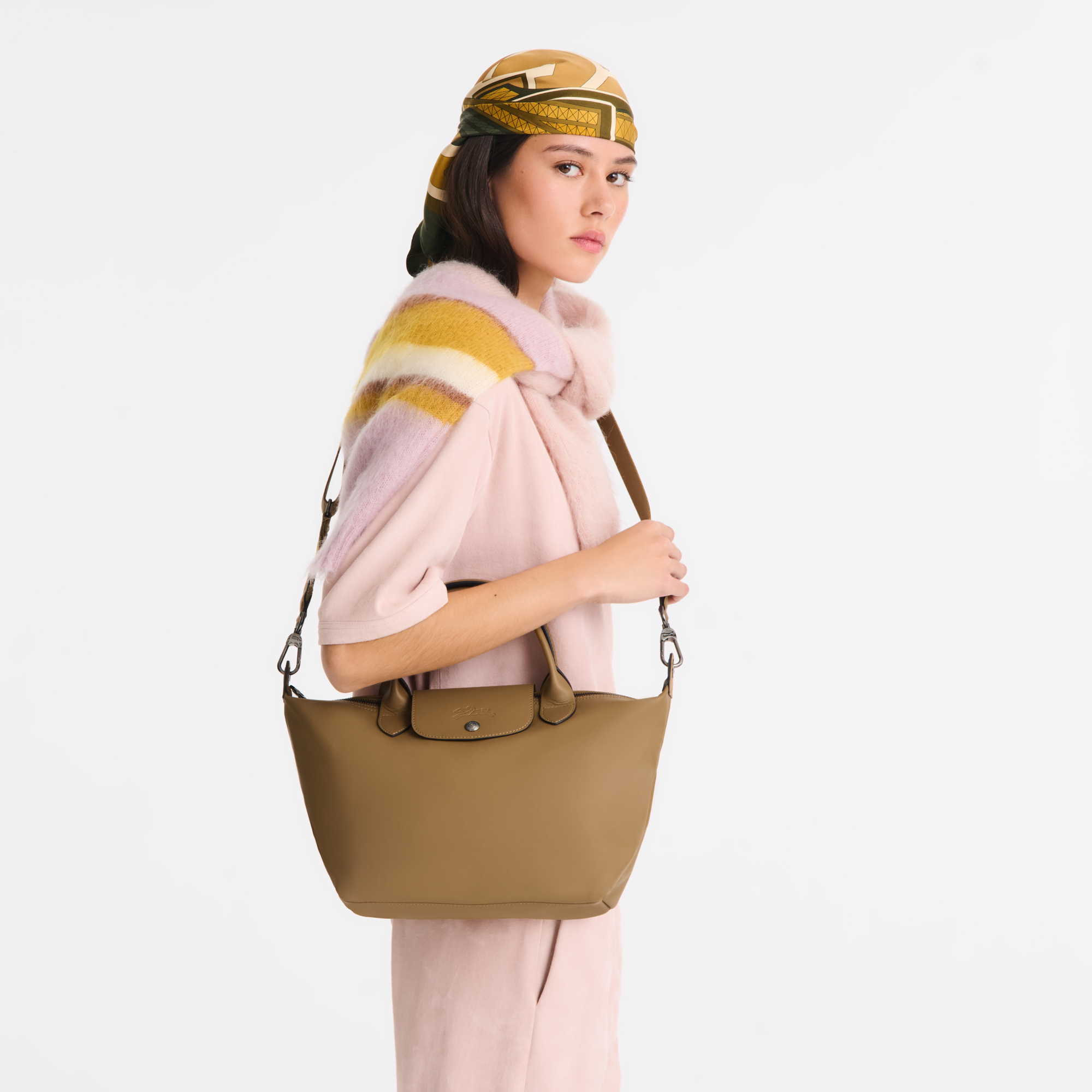 Le Pliage Xtra S Handbag / Tobacco - Leather - Image 2