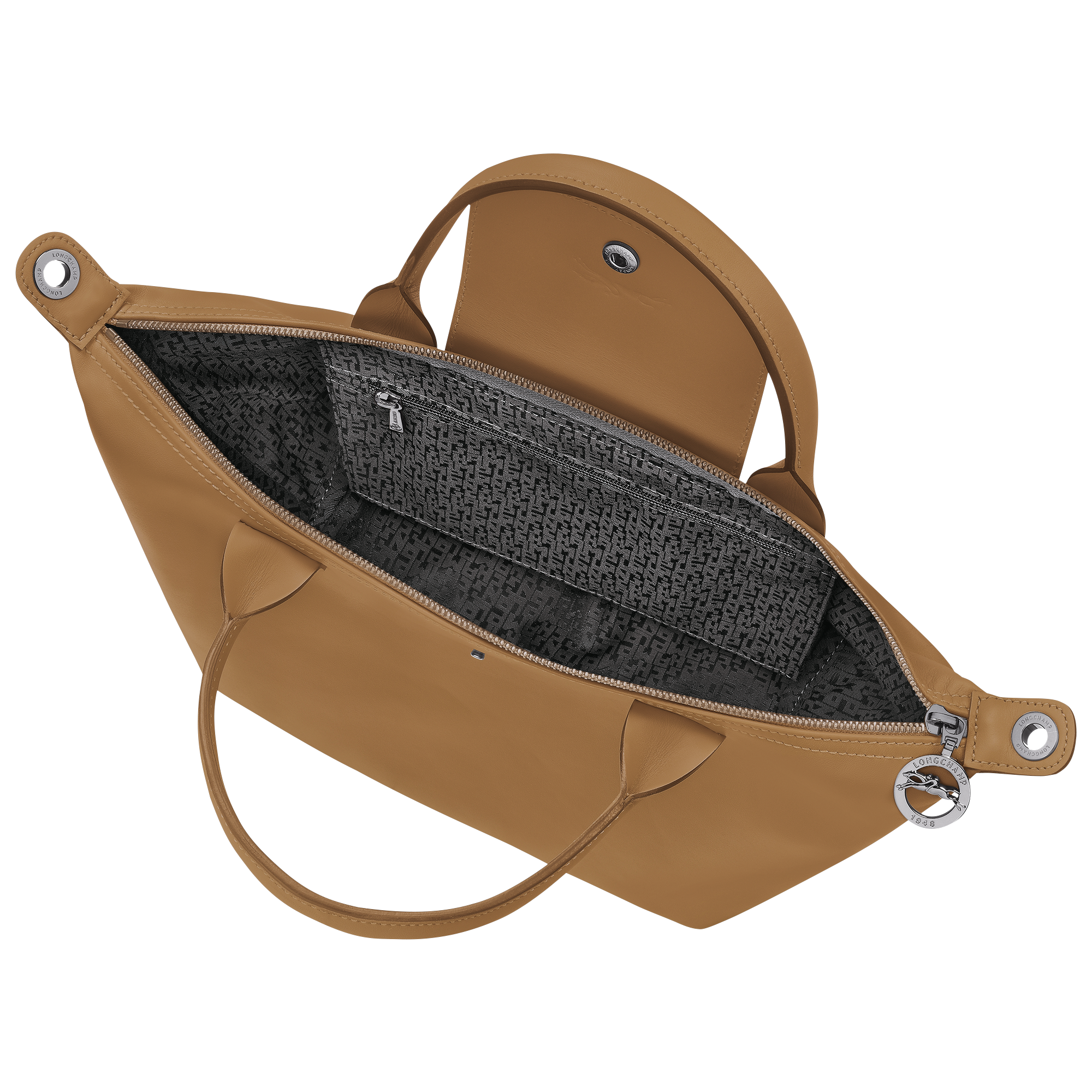 Le Pliage Xtra S Handbag / Tobacco - Leather - Image 5