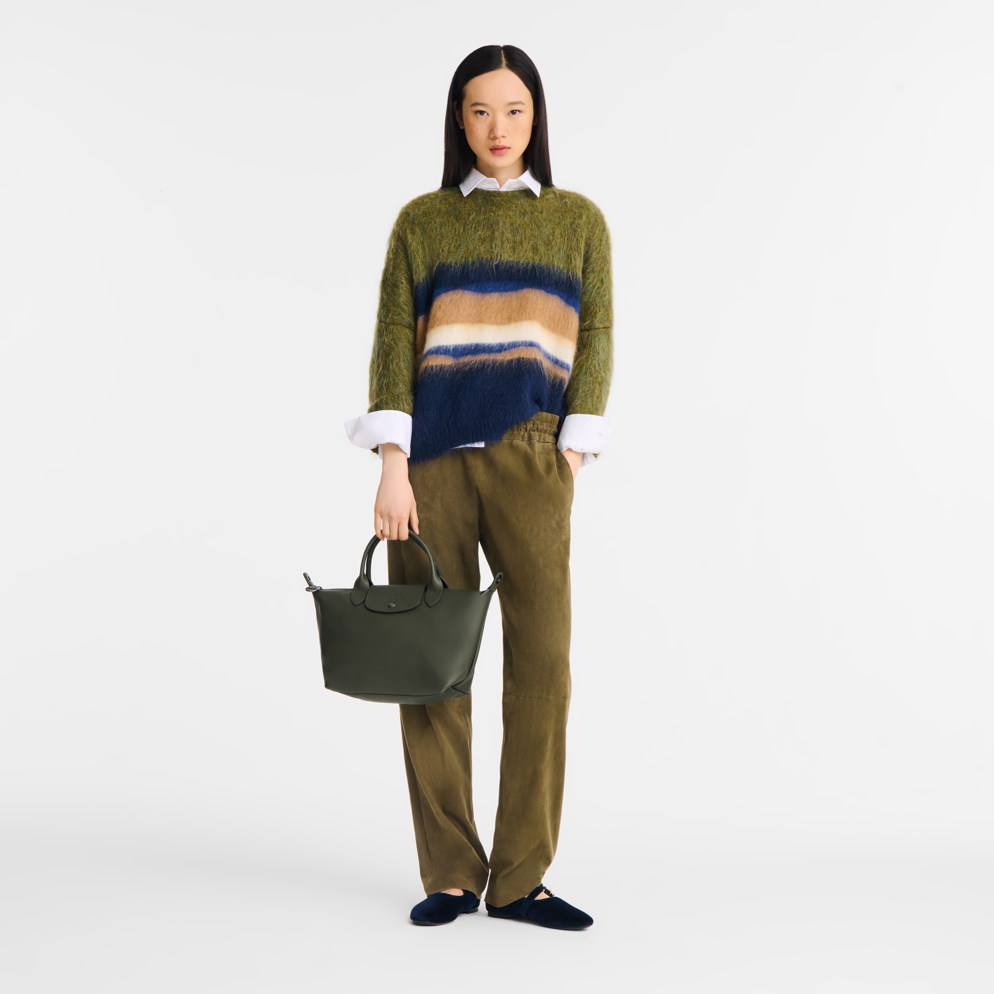 Le Pliage Xtra S Handbag / Fir - Leather - Image 2