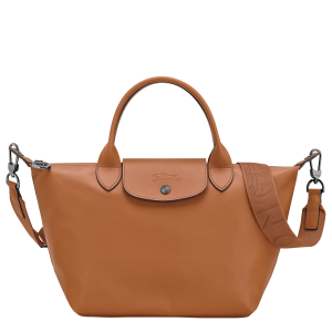 Le Pliage Xtra S Handbag / Cashew - Leather