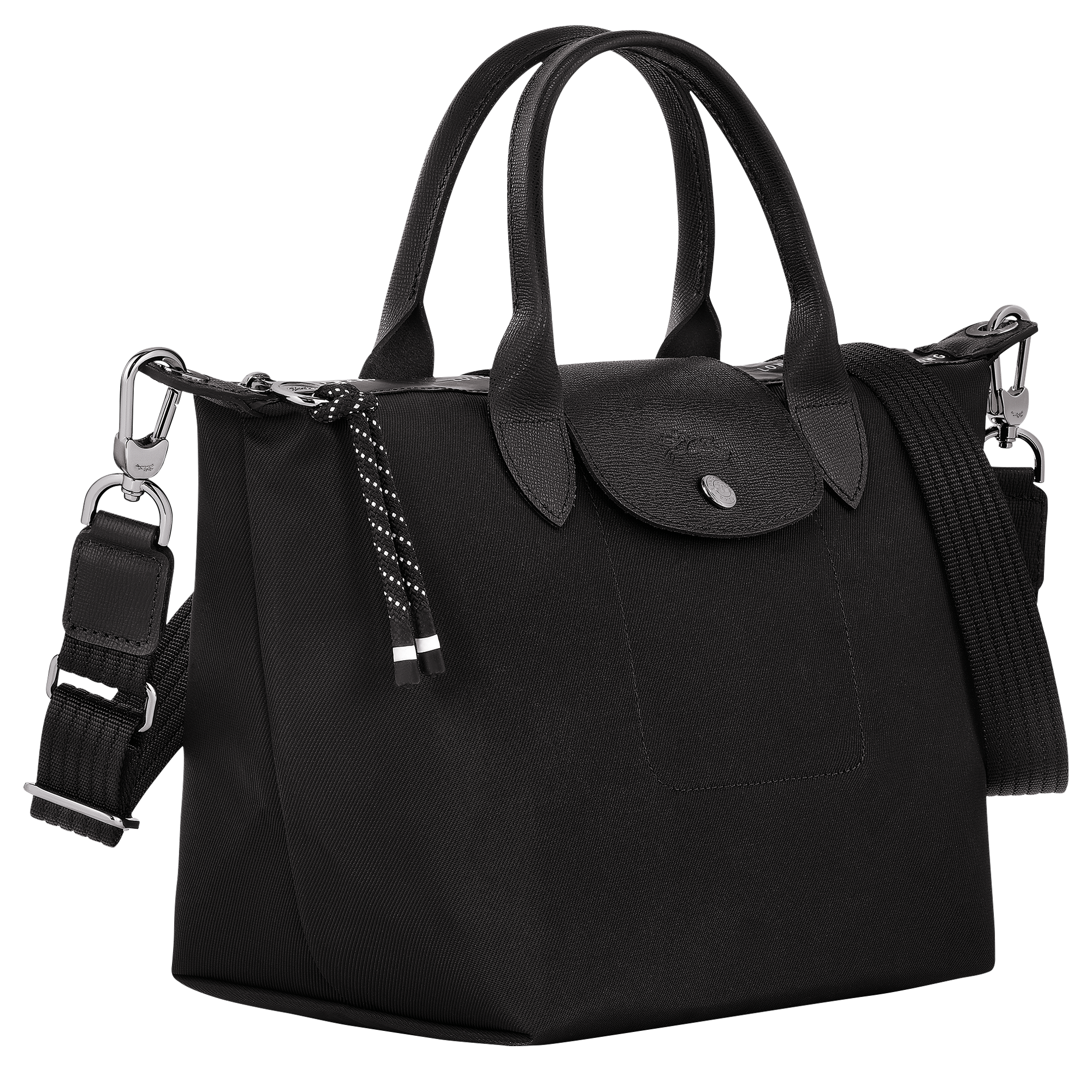 Le Pliage Energy S Handbag / Black - Recycled canvas - Image 3