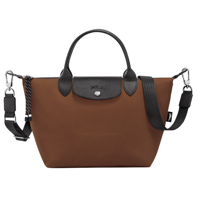Le Pliage Energy S Handbag / Chocolate - Recycled canvas - Image 23