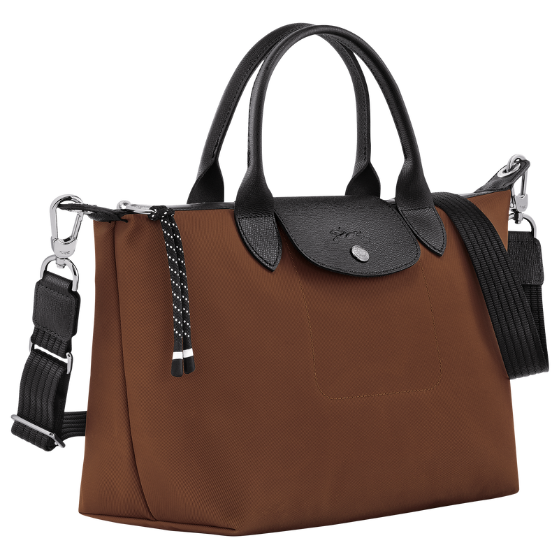 Le Pliage Energy S Handbag / Chocolate - Recycled canvas - Image 35