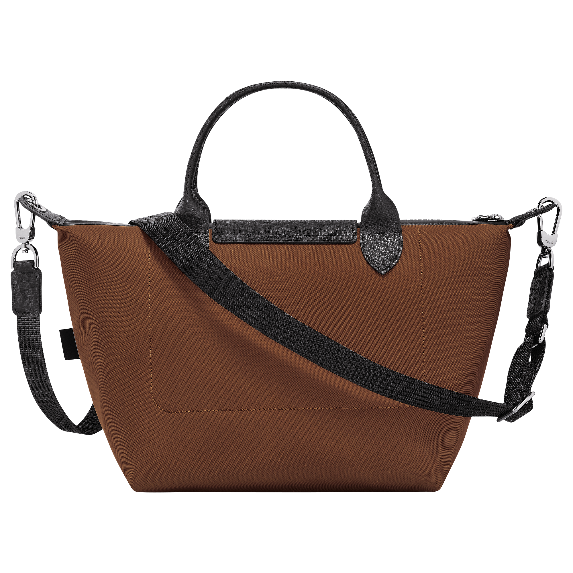 Le Pliage Energy S Handbag / Chocolate - Recycled canvas - Image 4