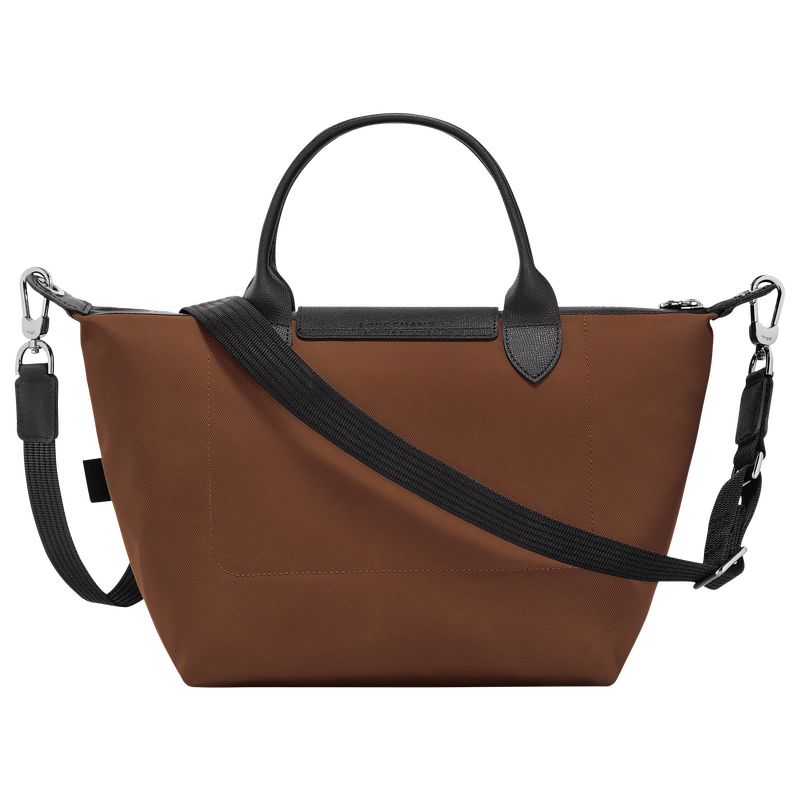 Le Pliage Energy S Handbag / Chocolate - Recycled canvas - Image 17