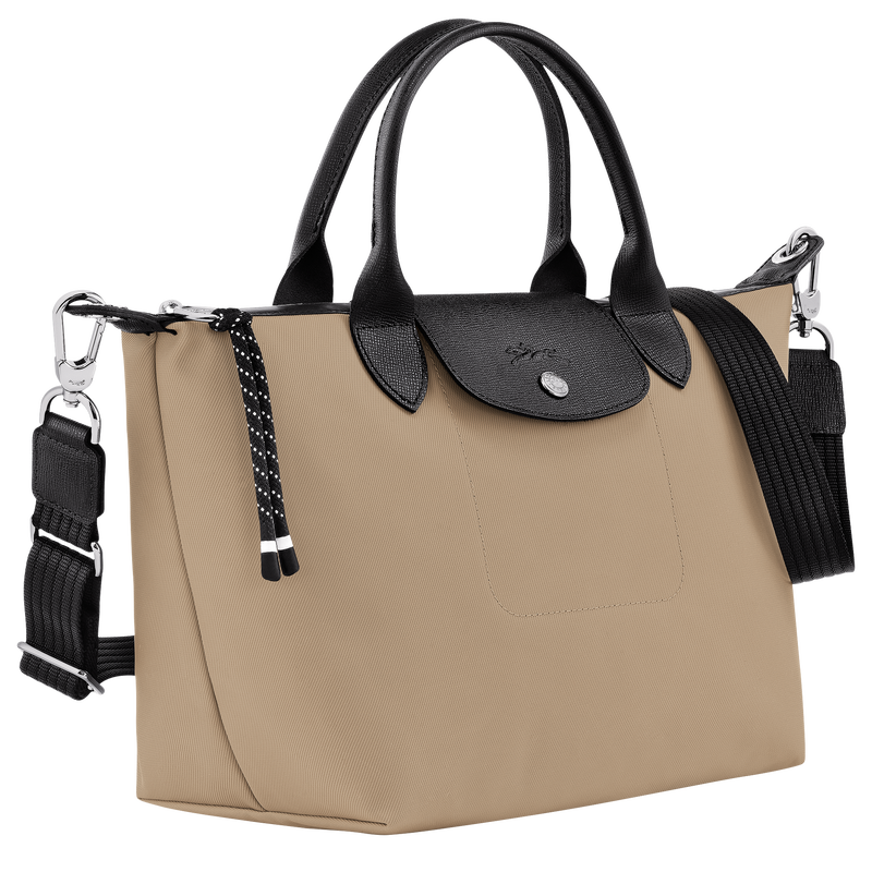 Le Pliage Energy S Handbag / Chocolate - Recycled canvas - Image 27