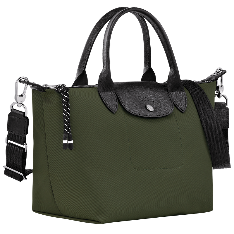 Le Pliage Energy S Handbag / Chocolate - Recycled canvas - Image 18