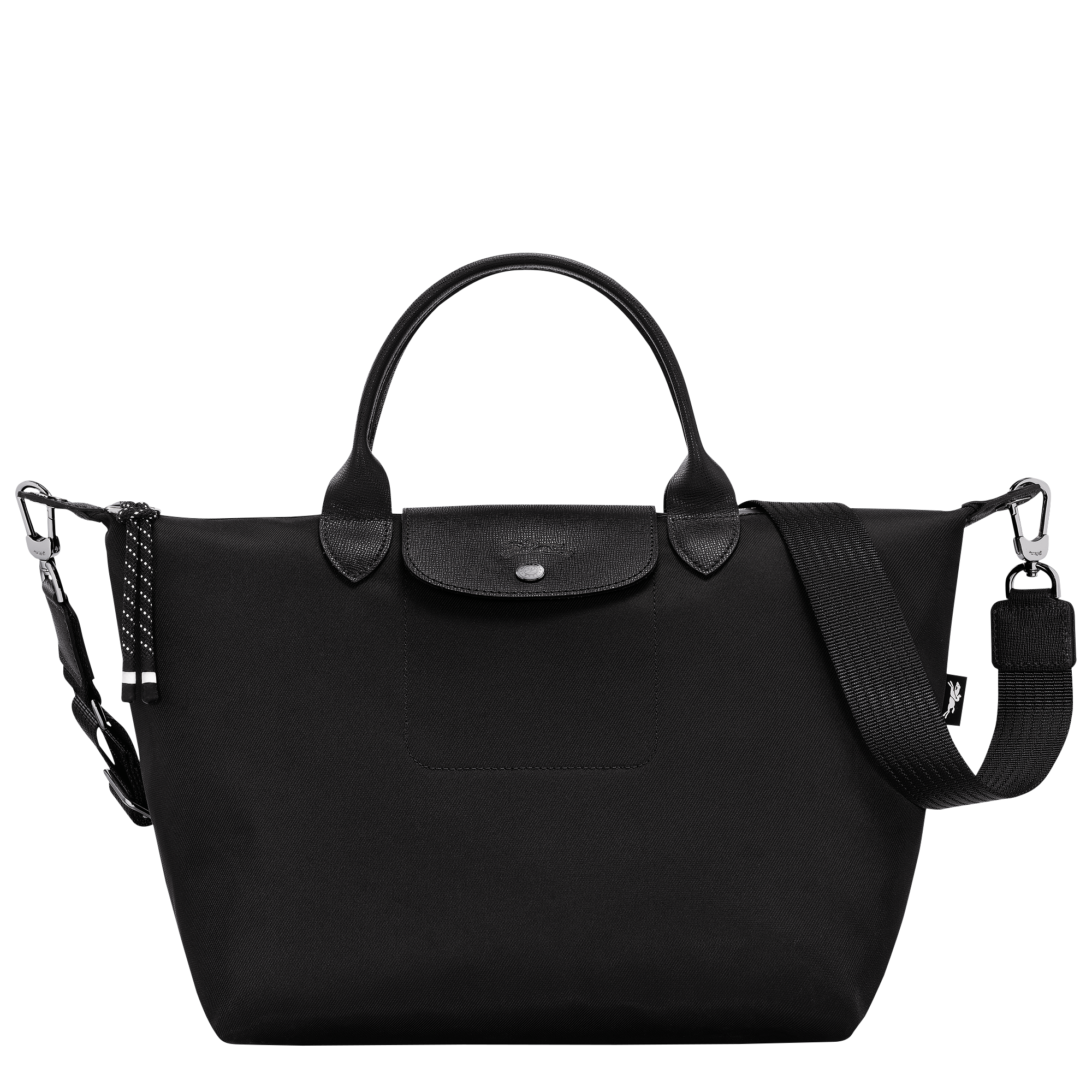 Le Pliage Energy L Handbag / Black - Recycled canvas