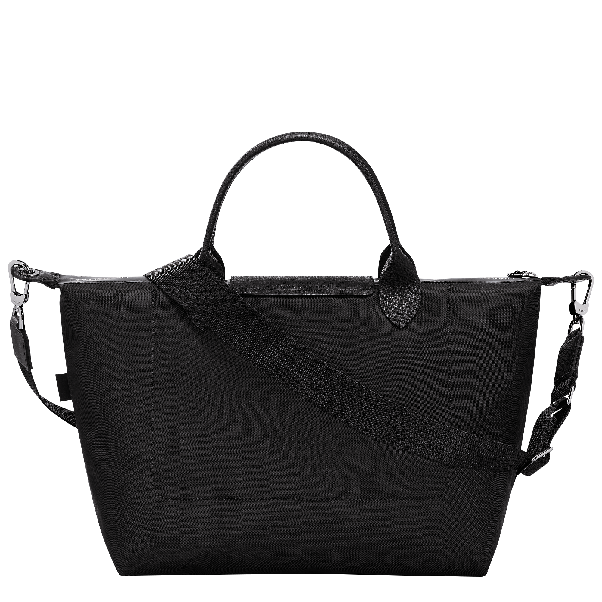 Le Pliage Energy L Handbag / Black - Recycled canvas - Image 4