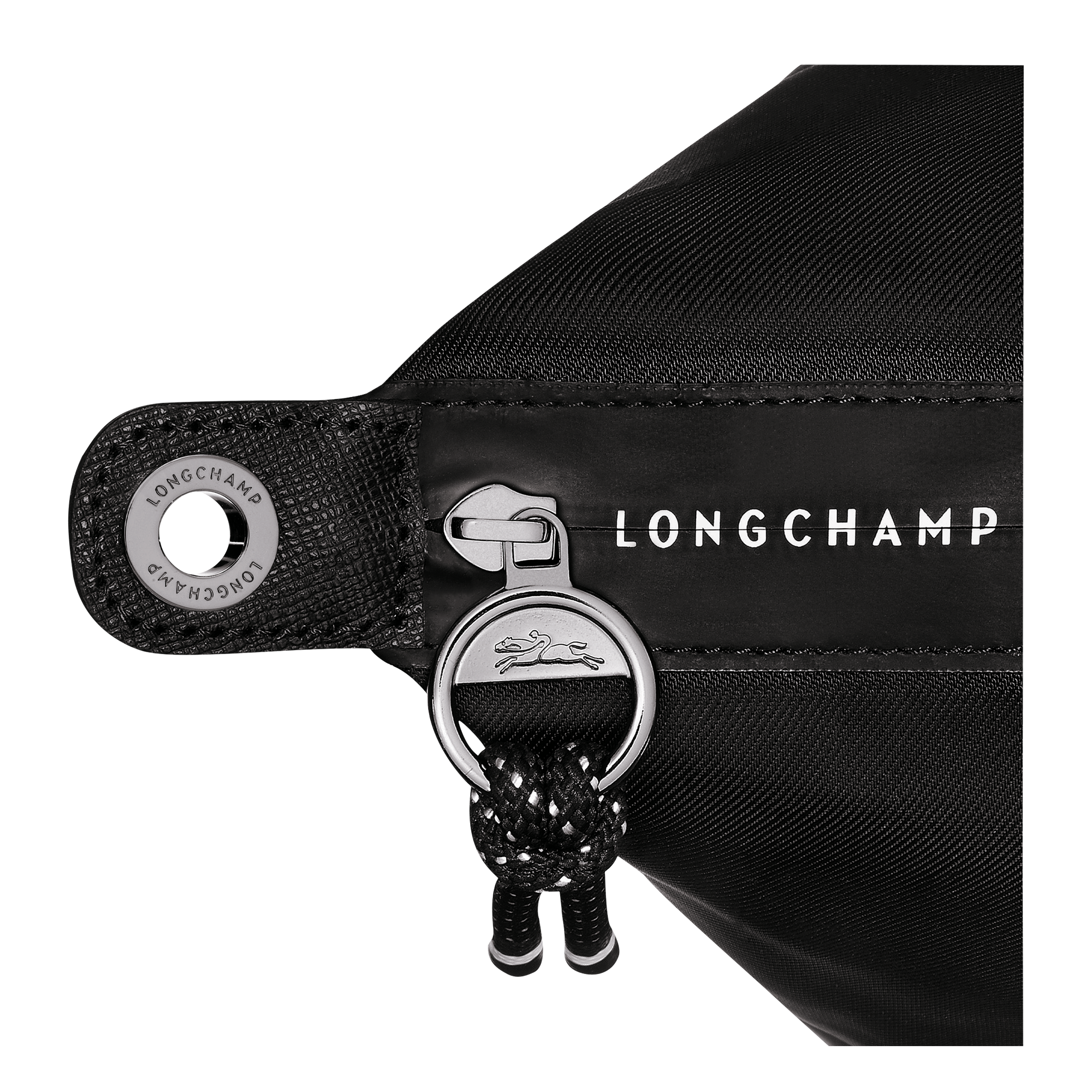 Le Pliage Energy L Handbag / Black - Recycled canvas - Image 6