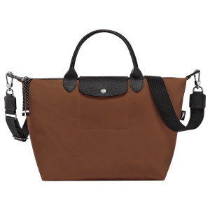 Le Pliage Energy L Handbag / Chocolate - Recycled canvas