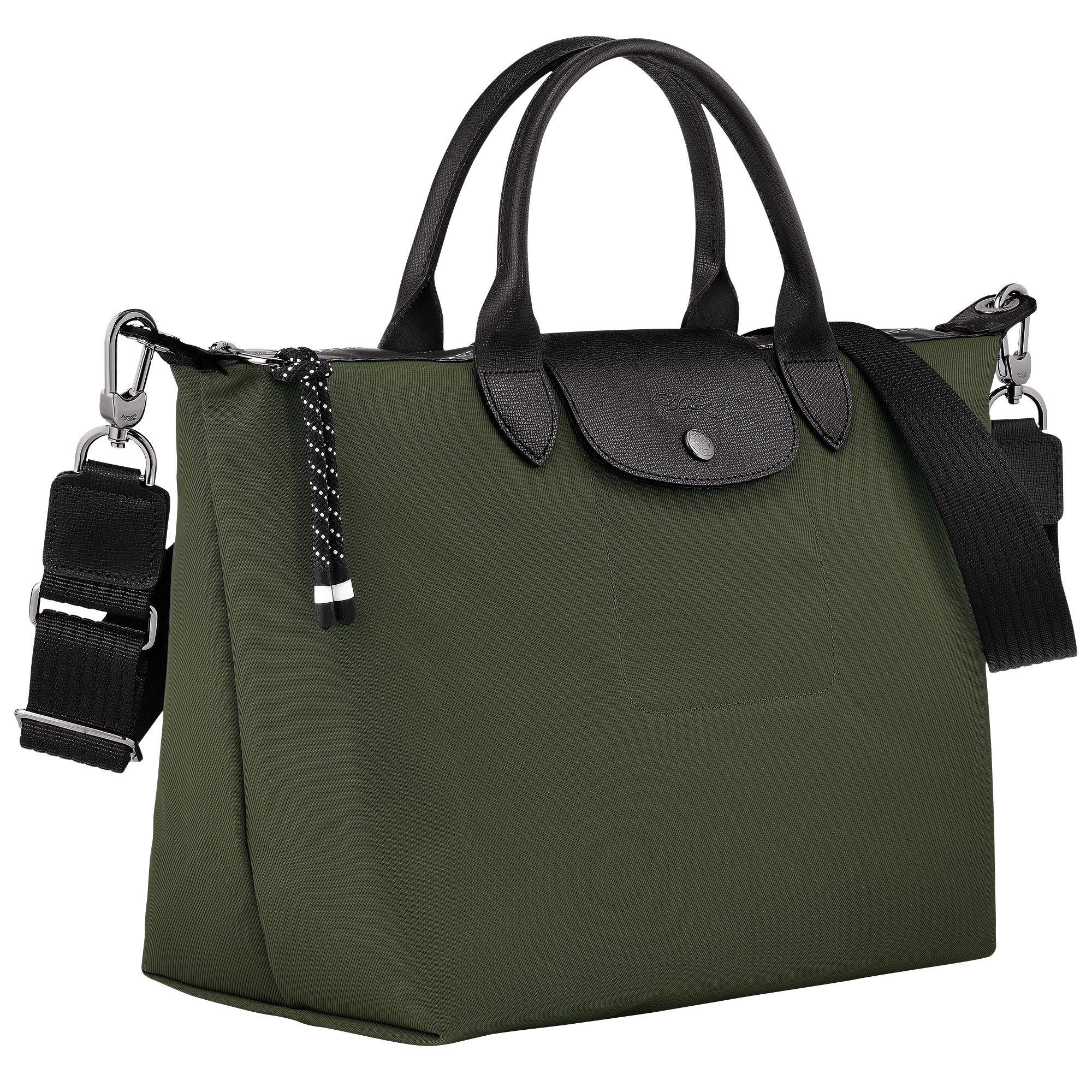 Le Pliage Energy L Handbag / Khaki - Recycled canvas - Image 3
