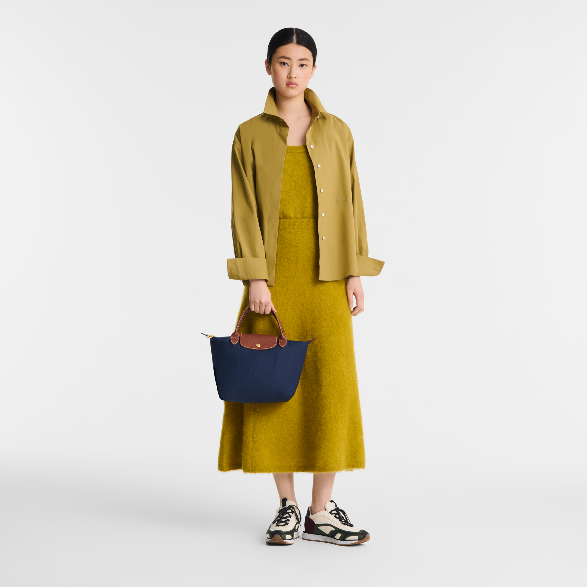 Le Pliage Original S Handbag / Navy - Recycled canvas - Image 2