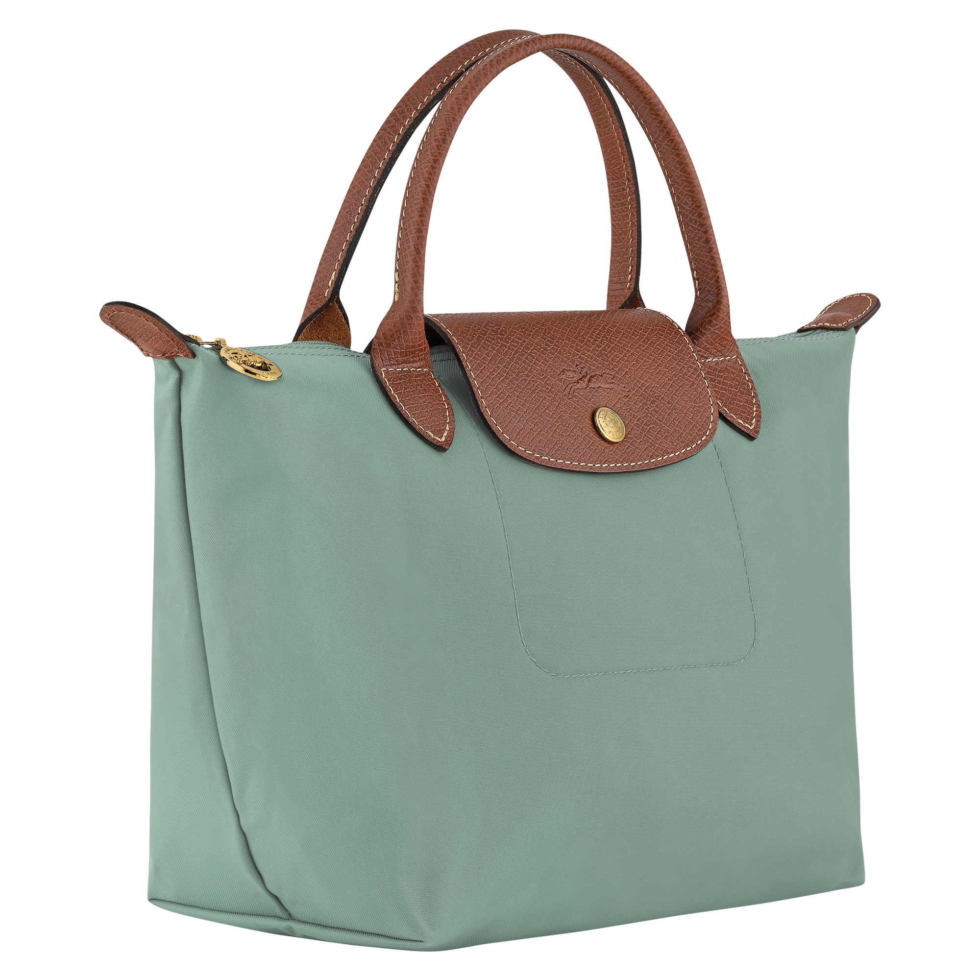 Le Pliage Original S Handbag / Celadon - Recycled canvas - Image 3