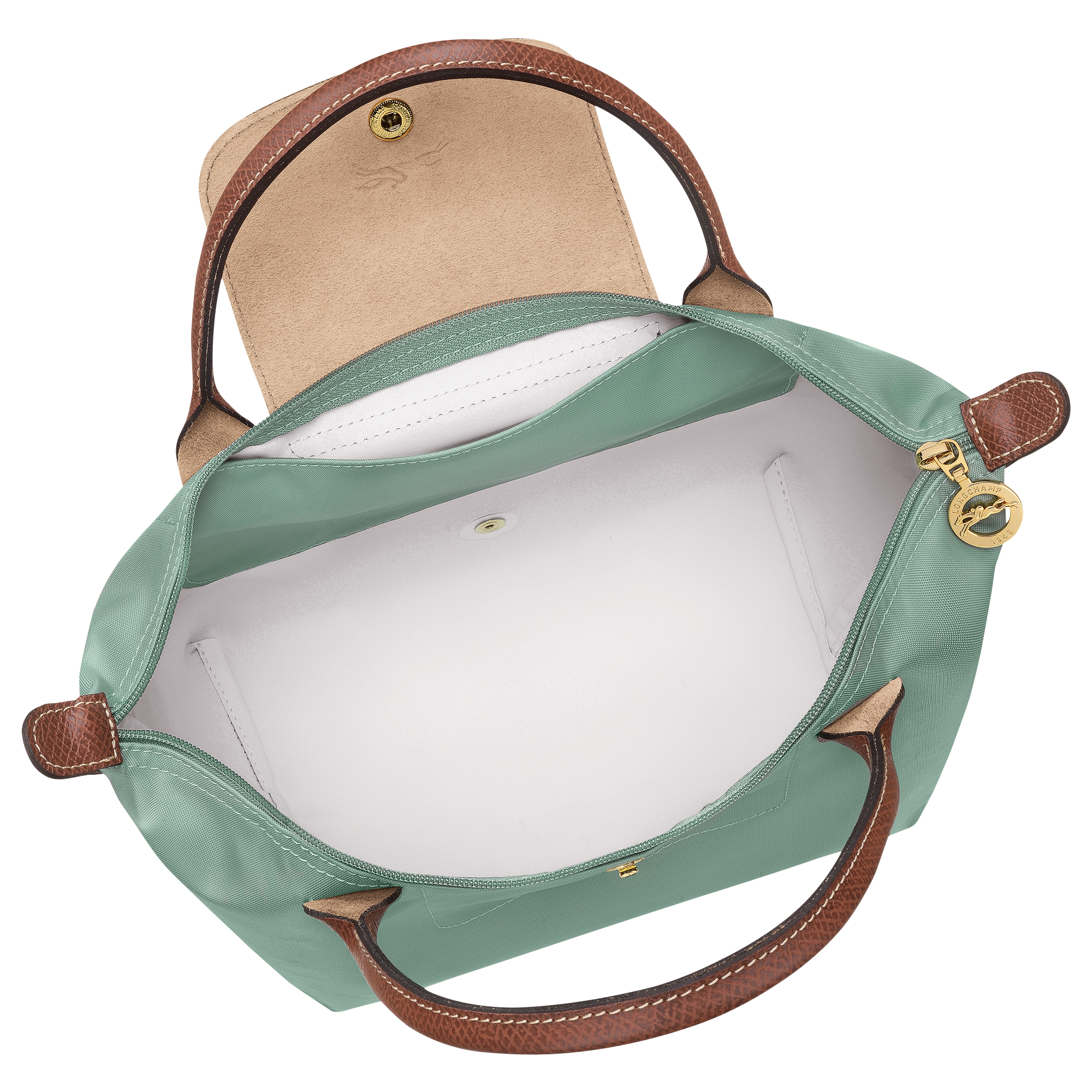 Le Pliage Original S Handbag / Celadon - Recycled canvas - Image 5