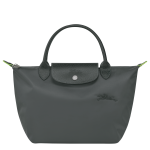 Le Pliage Green S Handbag / Graphite - Recycled canvas