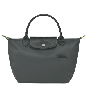 Le Pliage Green S Handbag / Graphite - Recycled canvas