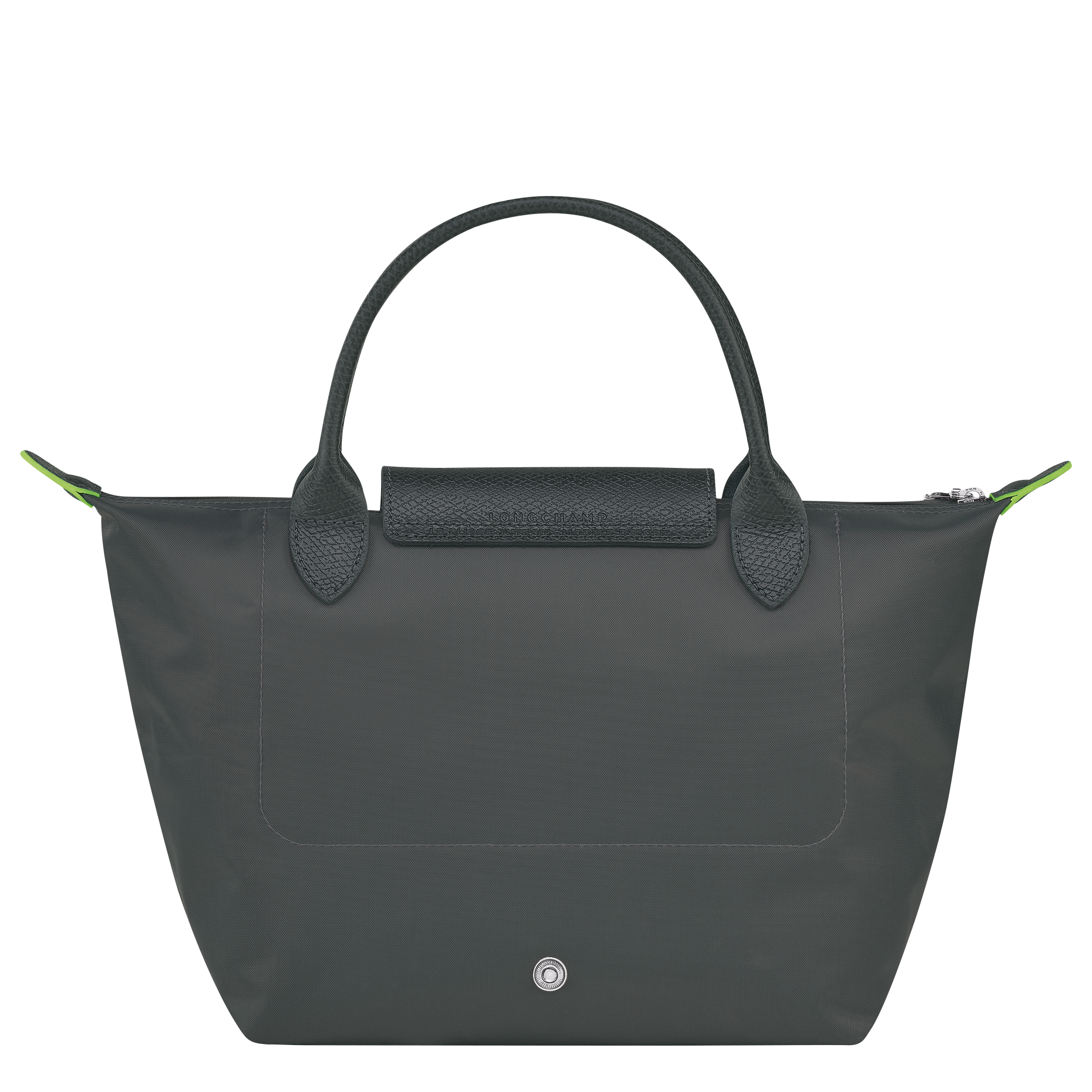 Le Pliage Green S Handbag / Graphite - Recycled canvas - Image 4