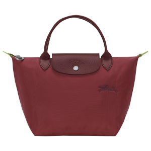 Le Pliage Green S Handbag / Pomegranate - Recycled canvas